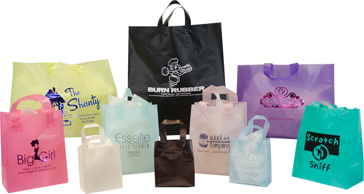Frosted Tint Shopping Bags (Colors)