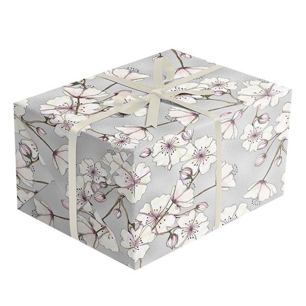 silver gift wrap