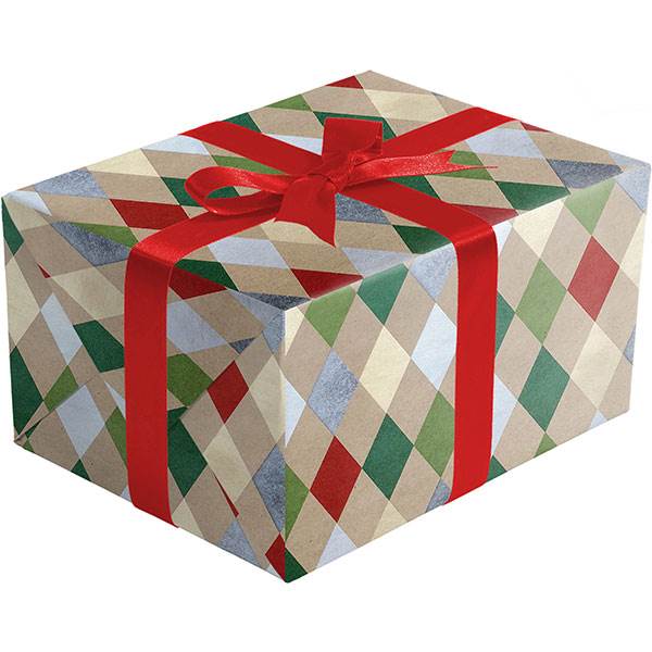 harlequin wrapping paper