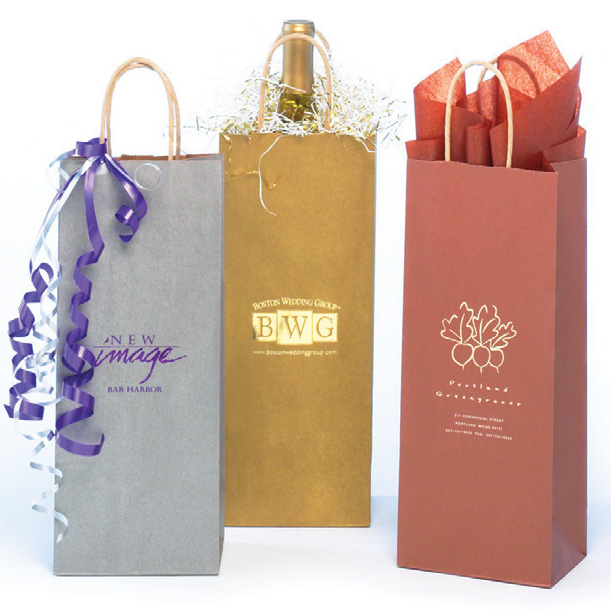 metallic wine bags