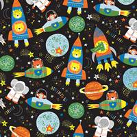 Animals in Space Gift Wrap Paper Wholesale gift wrap paper, Jillson & Roberts gift wrap, All occasion gift wrap, Everyday gift wrap, Floral gift wrap