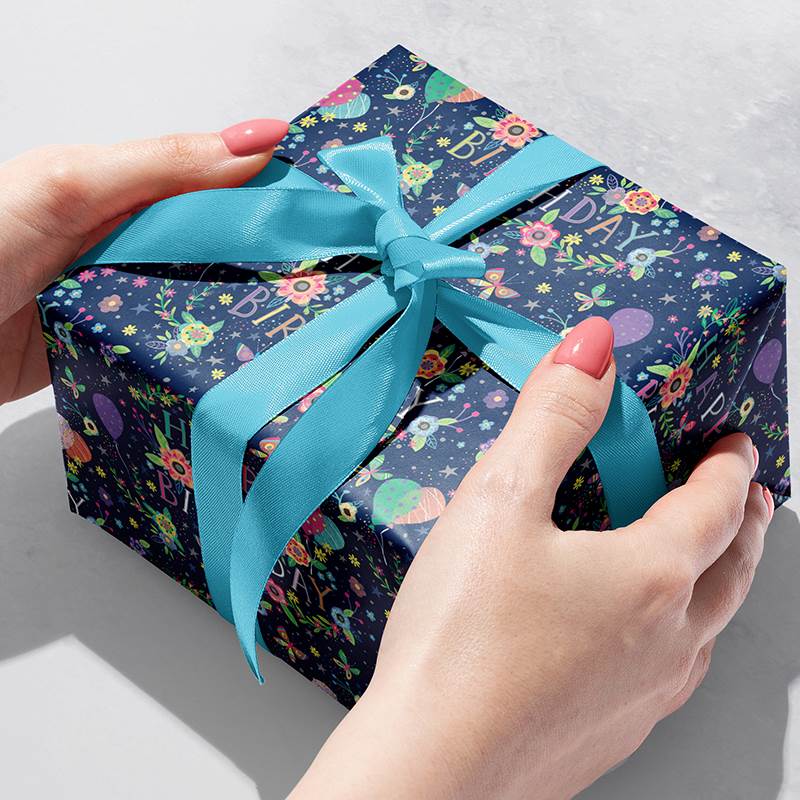 Rainbow Birthday Gift Wrap – Present Paper