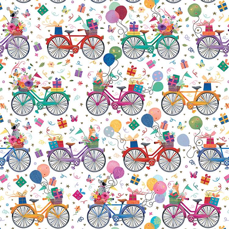 The Packaging Source | Wholesale Gift Wrap | Birthday Bicycles