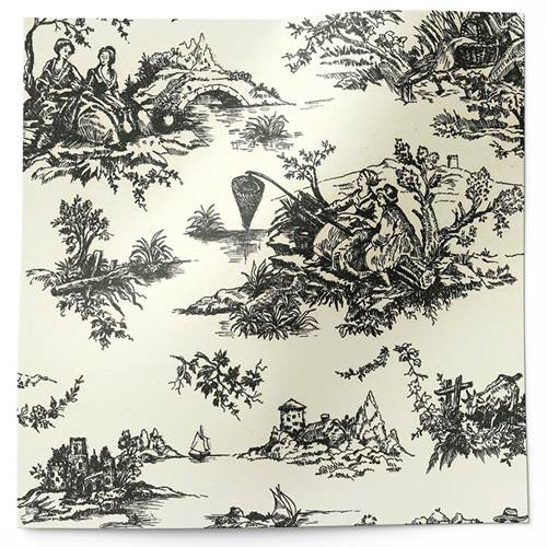 Black Toile Tissue Paper