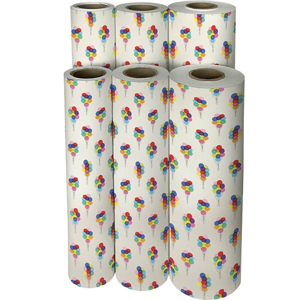 Balloons and Confetti Gift Wrapping Paper - 76 cm x 2.44 m Roll
