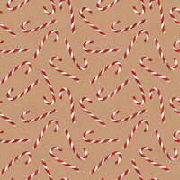 Candy Cane Glitter Gift Wrap Paper