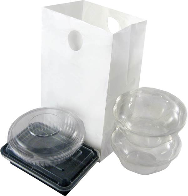 Clear plastic lunch discount bags