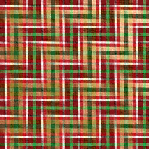 Christmas Plaid Gift Wrap Paper