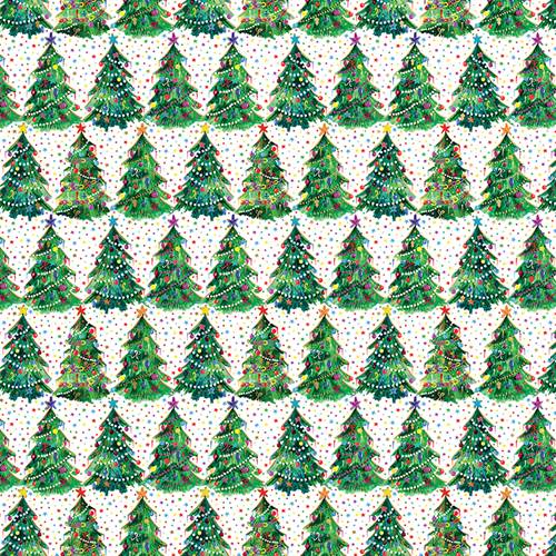 Christmas Trees Gift Wrap Paper