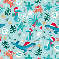 Christmas Under the Sea Gift Wrap Paper Sullivan Gift Wrap Paper