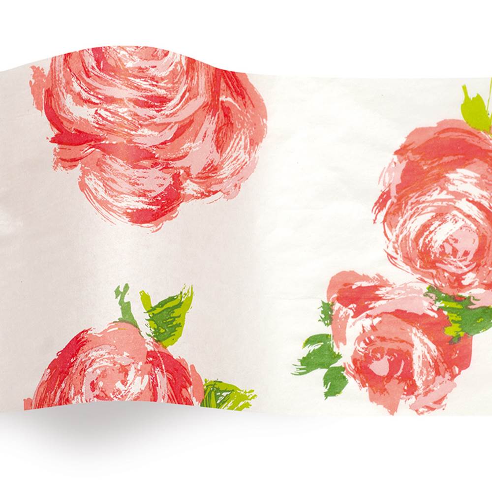 Cottage Rose Flower Pretty Shabby Chic Vintage Tissue Paper Wrap