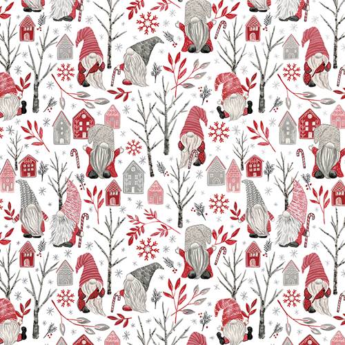 Cozy Gnomes Gift Wrap Paper