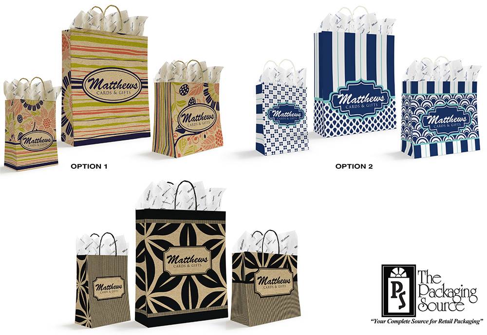 Custom retail packaging discount bags