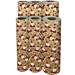 Dancing Santa Gold Gift Wrap Paper - XB507