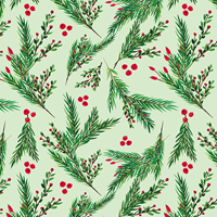 Evergreen Branches Gift Wrap Paper Sullivan Gift Wrap Paper