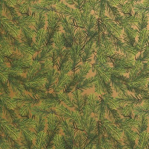 Evergreen Kraft Gift Wrap Paper