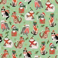 Frolicking Felines Gift Wrap Paper