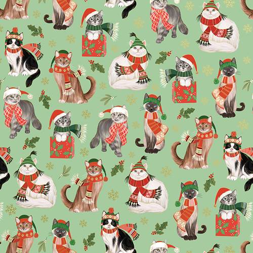 Frolicking Felines Gift Wrap Paper