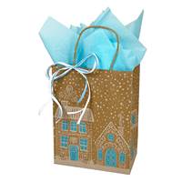 Gingerbread Village Paper Shopping Bags (Cub - Full Case)  