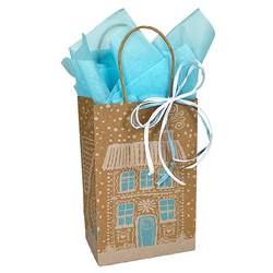 Gingerbread Village Paper Shopping Bags (Pup - Mini Pack)  