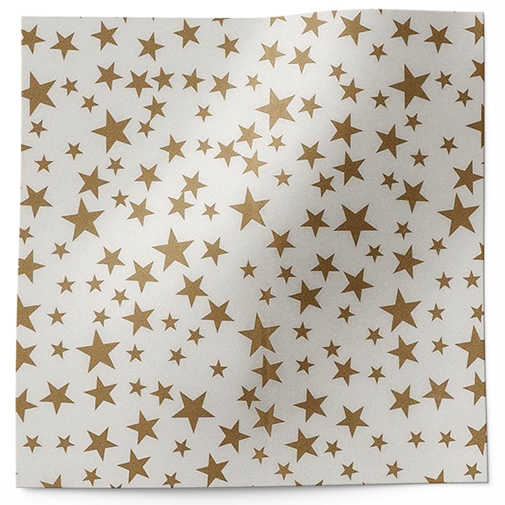  Gold Stars On White Background Tissue Paper - 20in.x30in. - 20  Sheets : Health & Household