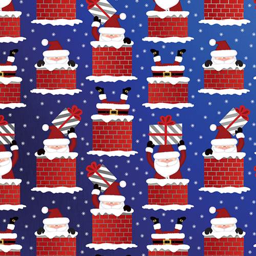 Here Comes Santa Gift Wrap Paper