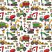 Holiday Construction Gift Wrap Paper