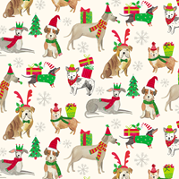 Holiday Dogs Gift Wrap Paper Sullivan Gift Wrap Paper