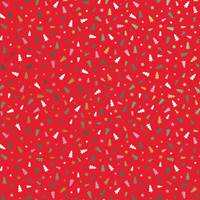 Little Trees Red Gift Wrap Paper