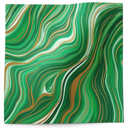 Marbleized Green Tissue Paper