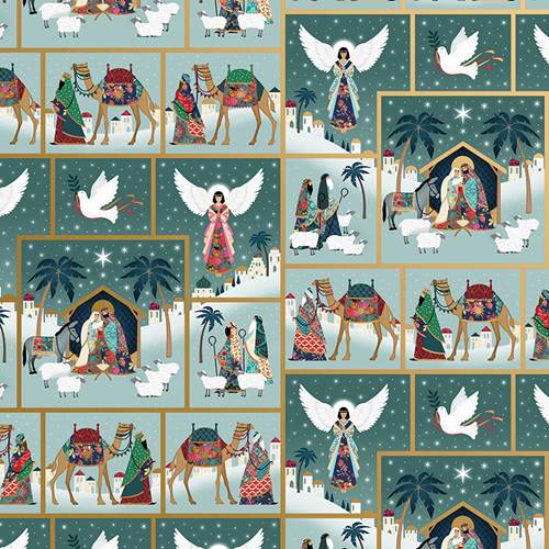 Nativity Scene Gift Wrap Paper