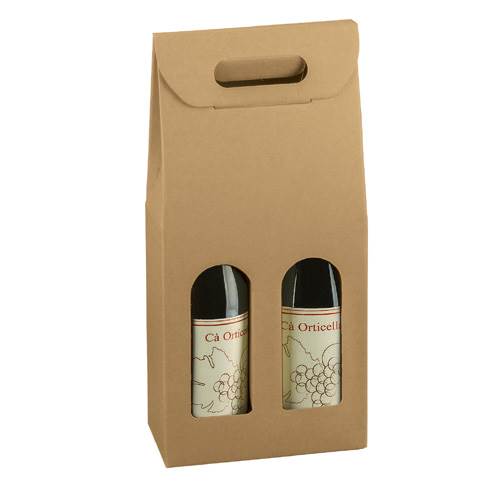 Natural Kraft Wine Bottle Carrier