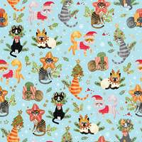 Naughty Cats Gift Wrap Paper