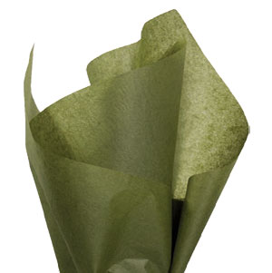 Olive Green SatinWrap Solid Color Tissue Paper - 20 x 30 - 480 Sheets per  Package