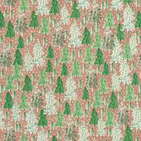 Opulent Tree on Kraft Gift Wrap Paper