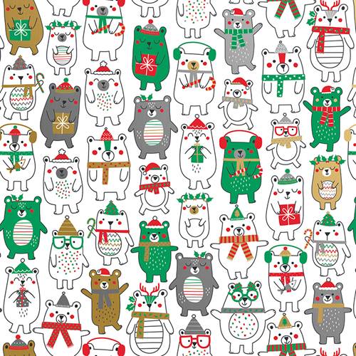 Polar Bear Fun Gift Wrap Paper