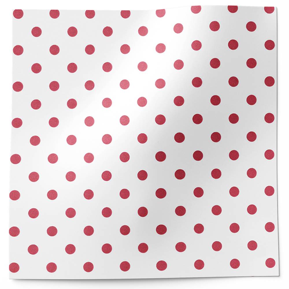 Tissue Paper/50 Sheets/red Foil Polka Dot Tissue Paper 