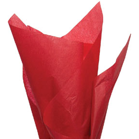 4 Packs Spritz Tissue Paper Red 16.5 x 24 Sheets ~ Total of 32 Sheets