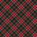 Red Gold Holographic Plaid Gift Wrap Paper