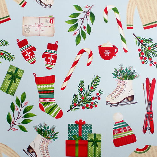 Signs of Winter Gift Wrap Paper