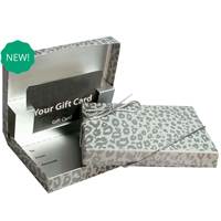 Silver Cheetah Gift Card Box   Gift Card Boxes