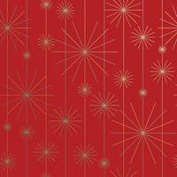 Starburst Red Gift Wrap Paper