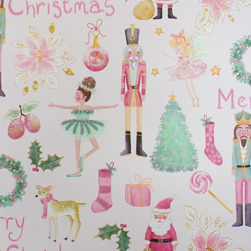 Sugarplum Christmas Gift Wrap Paper