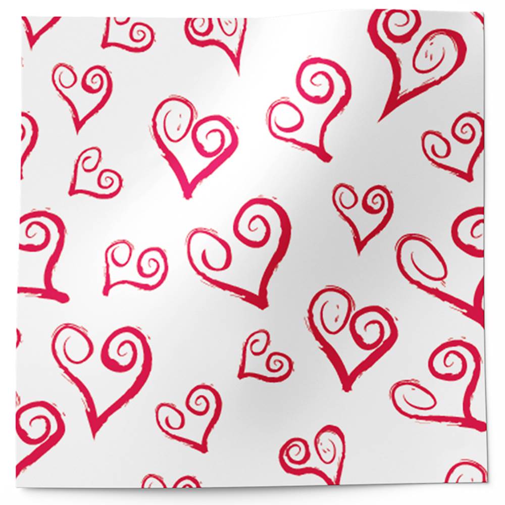 All Hearts Pattern Tissue Paper 20 x 30 Sheets - 240 / Pack