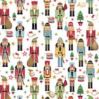 Traditional Nutcracker Gift Wrap Paper
