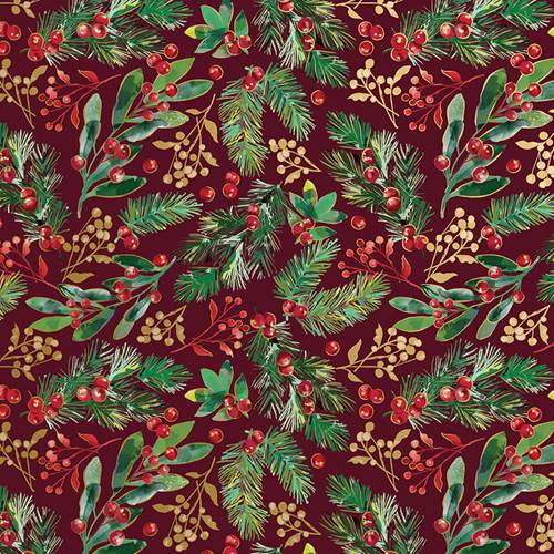 Winter Foliage Gift Wrap Paper