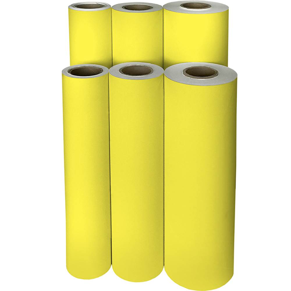 Neon Yellow Wrapping Paper Pack Neon Yellow Gift Wrap 2,  UK