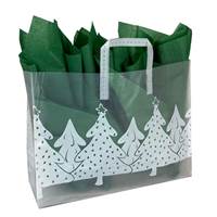 White Christmas Frosted Shopping Bags (Vogue) 