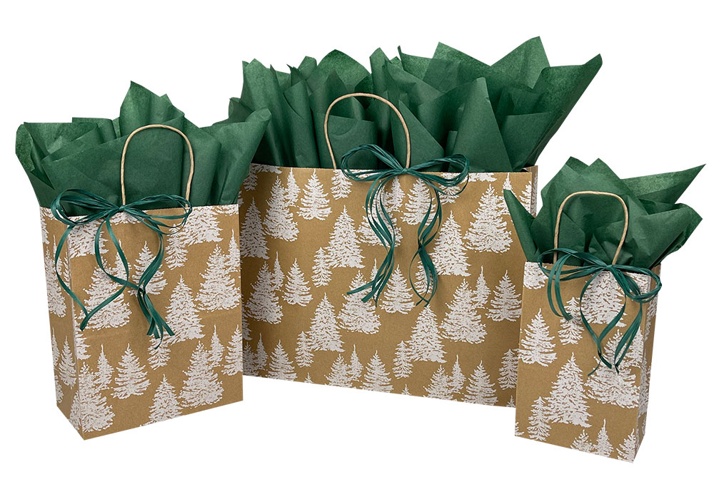 Christmas Gift Bags  Brown Rustic Style Paper Bags