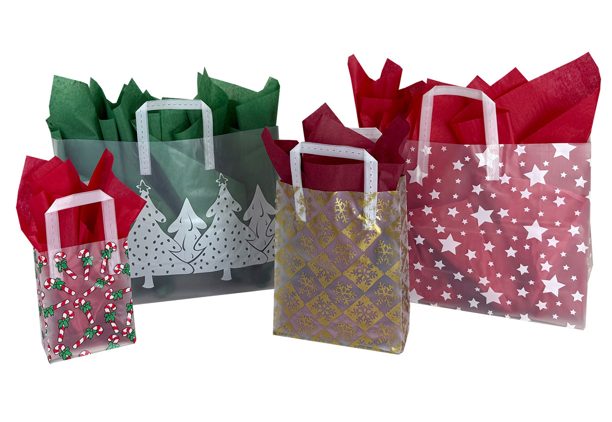 Closeout Frosted Shopping Bags